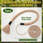 4 Pcs Hemp Scrape Rope  30 Inch Hemp Rope For Deer Hunting