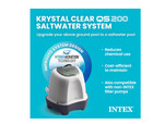   Big Sale   Intex Krystal Clear Small   Sleek Saltwater System