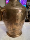 Antique Primitive Hand Sculpted Hammered Copper Metal Pitcher Vintage Turkish11   