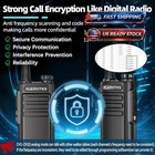 Long Range 100 Mile Walkie Talkie Two Way Radio Charge Headset Waterproof 2 Pack