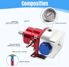Kit Regulador Presi  n Combustible Efi 0-100 Psi 6an Ajustable Azul Y Rojo  Nuevo