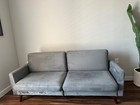 Grey Futon Sofa