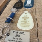 Vintage Pa Ford Lincoln Mercury Dealer Keychain Lot Leather Reading Lebanon