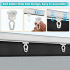 Sliding Garage Door Screen 2 Car With Track Closure  16x7ft Garage Net Screen Re
