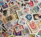 Usa Lot Of 50 Used Postage Stamps On-paper No Doubles Large   Small Size Issues