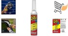 Rubber Adhesive Sealant Caulk 8oz Waterproof Clear Wall Repair