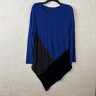 Alfani Tunic dress Top Women   s Sz Large Pullover Long Sleeved Blue  Grey  Black