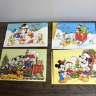Vintage 11 Disney Christmas Cards Mickey Minnie Mouse Goofy Donald Pinocchio
