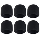 6 Pack Foam Microphone Covers  Thick Handheld Mic Windscreen Pop Filter
