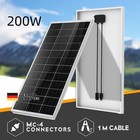 5pcs 200w 12v Mono Solar Panel Kit Charging Off-grid Battery Power Rv Home Boat