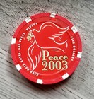  5 Hard Rock Xmas 2003 Merry Christmas Baby Peace Casino Chip - Las Vegas 