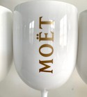 3 Moet   Chandon White Ice Imperial Acrylic Champagne Glasses X 3