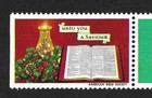 American Bible Society Christmas Poster Stamps Strip Of Five  5 