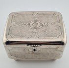 Fine Fraget Plaque Silver Plated Casket  Poland  russian Empire C 1896 - 1915