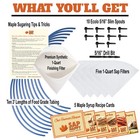 Maple Syrup Tapping Kit - 10 Taps For Maple Trees 10 3  Food Grade Maple Syru