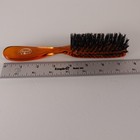 Vintage Goody Hair Brush Nylon Bristles Brown Transparent Usa Approx 7 5  7 Rows