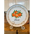 Vtg Sheffield Fine China Japan Florida Souvenir Plate Imperial Gold Oranges 10 