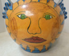 Mexican Talavera r  Venegas   Folk Art Pottery Hand Painted Sun Jar