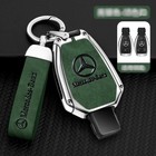 New Metal Key Fob Silver Shell Case For Mercedes-benz