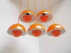 Orange Eyeball Shade Sputnik Pendant Exclusive 5 Eyeball Chandelier