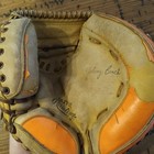 Vintage Rawlings Johnny Bench Catchers Mitt Mj77t Rht Leather Baseball Glove B2