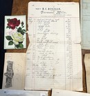 Lot Of  50   1900 To 1950   s Ephemera  Dl  Certificates  Letters  Deeds  Checks