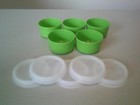 Tupperware Smidgets   Lot Of 20   Green With Sheer Seals   New