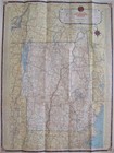 Vintage 1940 Tydol Veedol Road Map Vermont New Hampshire Boston Ny World s Fair