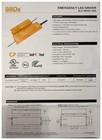 Billda Emergency Led Driver Bld-hm30s-190a 30w 90 Min Battery Backup Ul Listed