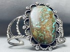 Towering Vintage Navajo Royston Turquoise Sterling Silver Bracelet