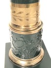 Vintage Empire Crest Co Table Lamp Pair Neoclassical Raised Relief Brass Display