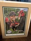 2006 Tiger Woods Augusta s Master Lithograph Signed Angelo Marino 17 X 23