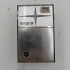 Vtg - Toshiba 5tp-90 Black Transistor Radio Made In Japan - Tested W Orig Case