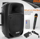 Pyle Psbt125a Portable Pa Speaker And Microphone System   open Box  