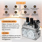 0820652 Natural Gas Valve For Sit-820 Series Nova Natural Gas Valve Direct Vent