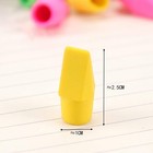 Pencil Top Erasers 10 Pcs Cap Rubber Kids School Stationery Multicolor Supply