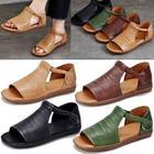 Women s Gladiators Open Toe Leather Sandals Flats Comfort Oxfords High Top Shoes