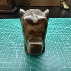 Elephant Primitive Folk Art Wooden Vintage Hand Carved