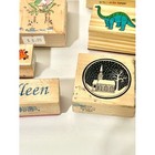 Vintage Wooden Rubber Stanp Lot Of 10