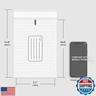 Tonespac Poly Bubble Mailers  25pcs 7x10 Inch Small Padded Envelopes  White B
