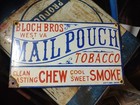 Rare Mail Pouch Chewing Smoke Tobacco Dealer Porcelain Metal Sign West Virgina