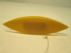 Vintage Yellow Celluloid Plastic Tatting Shuttle For Lace Making