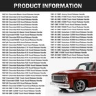 Hood Latch Release Cable W pull Handle Fits 1981 1982-1986 Chevrolet C10 C20 C30