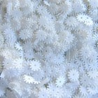 Vintage Sequins Glossy White Gears   Spokes Round 1930 s French 7mm 50 Pieces