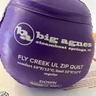 Big Agnes Fly Creek Ul Zip Quilt Color Purple Size Regular 60x54x36    - New