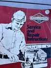 Original Briggs   Stratton Service And Repair Instructions Manual