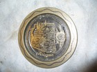 Vintage Map Of Arizona Metal Coaster 