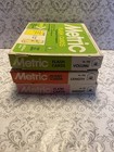 Vtg Lot Of 3 Metric Flash Cards 1976 Binney   Smith Edu-cards All Ages Beginner 
