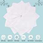 Cute Castle 12 Pack Muslin Burp Cloths For Baby - Ultra-soft 100  Cotton Baby   