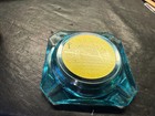 Vintage Golden Gate Casino Las Vegas Ashtray Aqua Glass Mid Century Fremont St